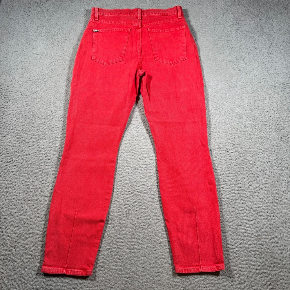 Alice Olivia Jeans Womens 29 (28x26) Red Stretch Good High Rise Ankle Skinny - Picture 2 of 10